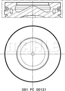 MAHLE 081 PI 00131 000 - Piston cwaw.fr