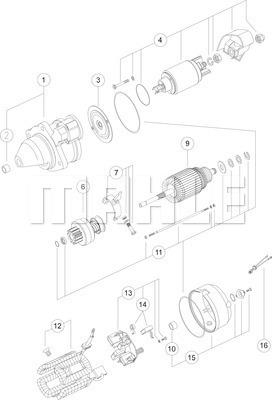 MAHLE MS 278 - Démarreur cwaw.fr