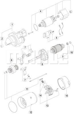 MAHLE MS 145 - Démarreur cwaw.fr