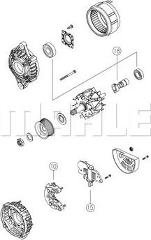 MAHLE MG 809 - Alternateur cwaw.fr