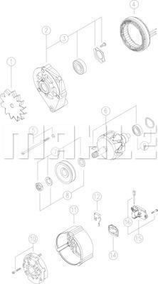 MAHLE MG 233 - Alternateur cwaw.fr