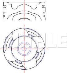 MAHLE 227 PI 00142 000 - Piston cwaw.fr