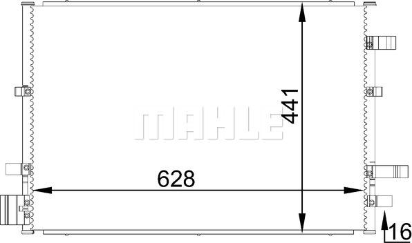 MAHLE AC 690 000S - Condensateur, climatisation cwaw.fr