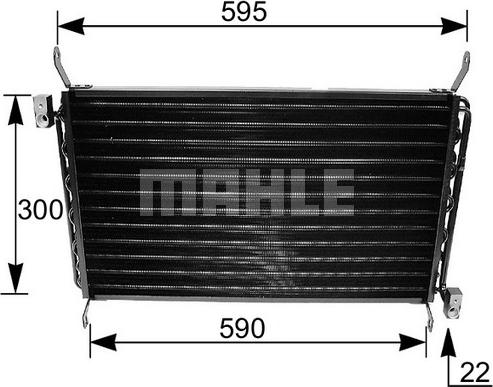 MAHLE AC 161 000S - Condensateur, climatisation cwaw.fr