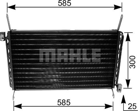 MAHLE AC 162 000S - Condensateur, climatisation cwaw.fr