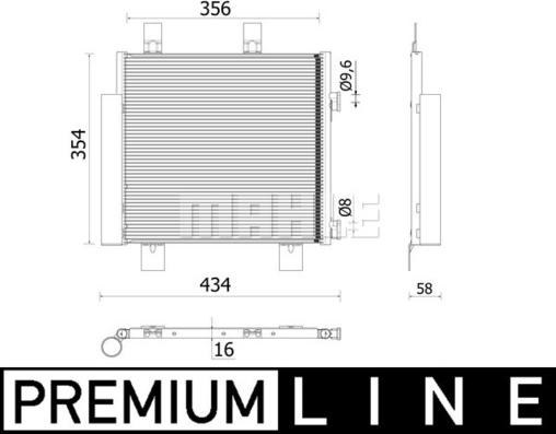 MAHLE AC 899 000P - Condensateur, climatisation cwaw.fr