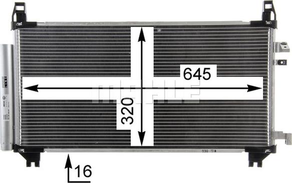 MAHLE AC 841 000P - Condensateur, climatisation cwaw.fr