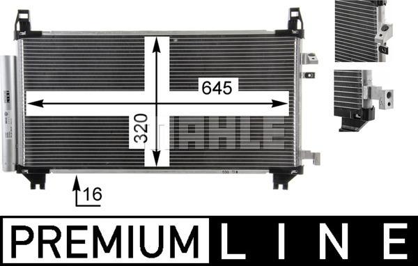 MAHLE AC 841 000P - Condensateur, climatisation cwaw.fr