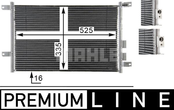 MAHLE AC 804 000P - Condensateur, climatisation cwaw.fr