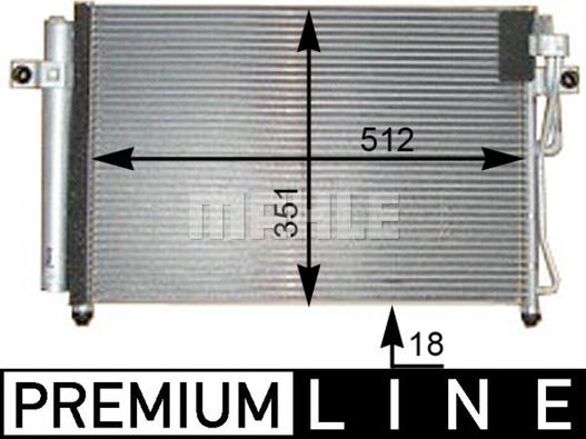 MAHLE AC 395 000P - Condensateur, climatisation cwaw.fr