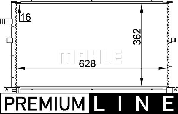 MAHLE AC 296 000P - Condensateur, climatisation cwaw.fr