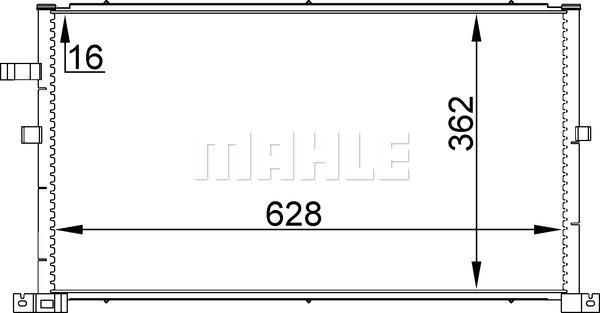 MAHLE AC 296 001S - Condensateur, climatisation cwaw.fr