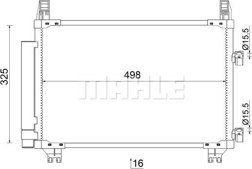 MAHLE AC 793 000S - Condensateur, climatisation cwaw.fr