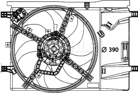 MAHLE ACF 37 000P - Ventilateur, condenseur de climatisation cwaw.fr