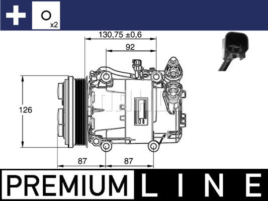 MAHLE ACP 54 000P - Compresseur, climatisation cwaw.fr