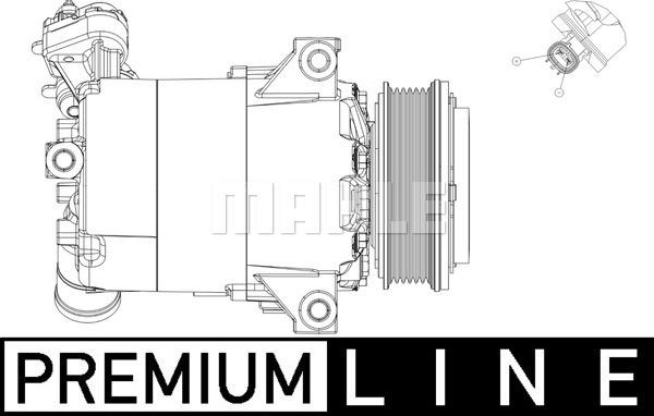 MAHLE ACP 556 000P - Compresseur, climatisation cwaw.fr