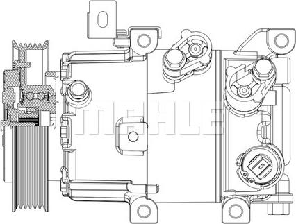 MAHLE ACP 630 000P - Compresseur, climatisation cwaw.fr