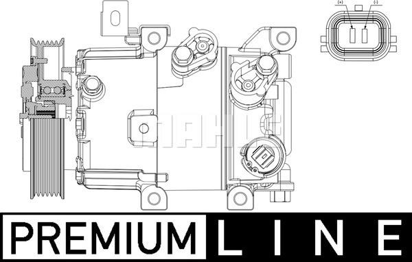 MAHLE ACP 630 000P - Compresseur, climatisation cwaw.fr