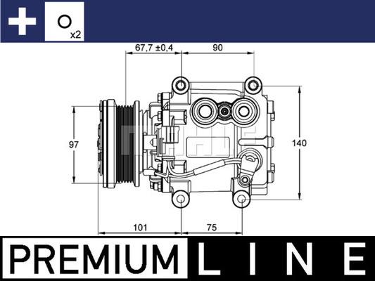 MAHLE ACP 1099 000P - Compresseur, climatisation cwaw.fr