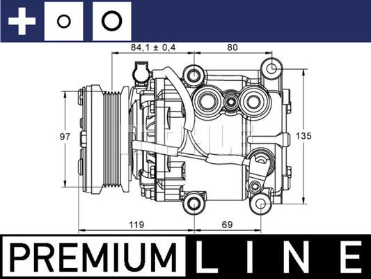 MAHLE ACP 106 000P - Compresseur, climatisation cwaw.fr