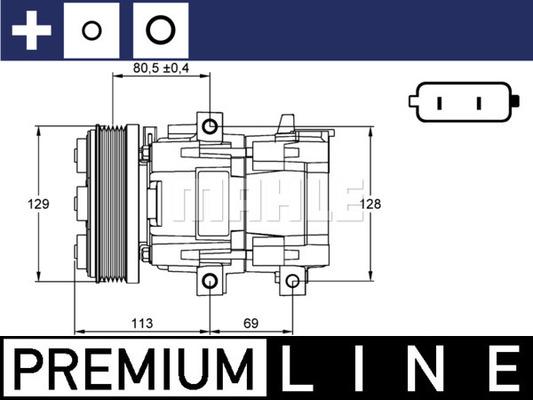 MAHLE ACP 101 000P - Compresseur, climatisation cwaw.fr