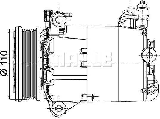 MAHLE ACP 1357 000P - Compresseur, climatisation cwaw.fr