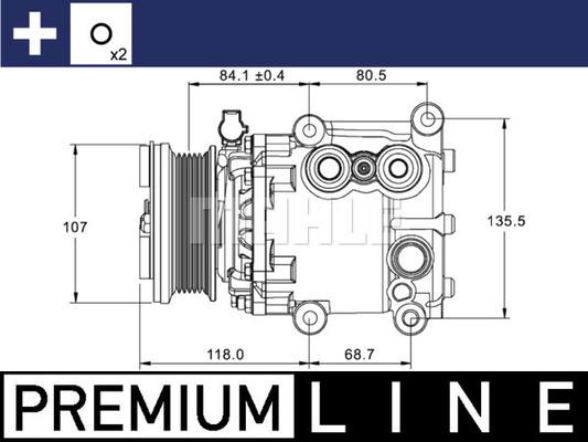 MAHLE ACP 1336 000P - Compresseur, climatisation cwaw.fr