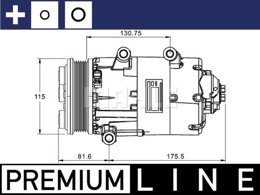 MAHLE ACP 1331 000P - Compresseur, climatisation cwaw.fr