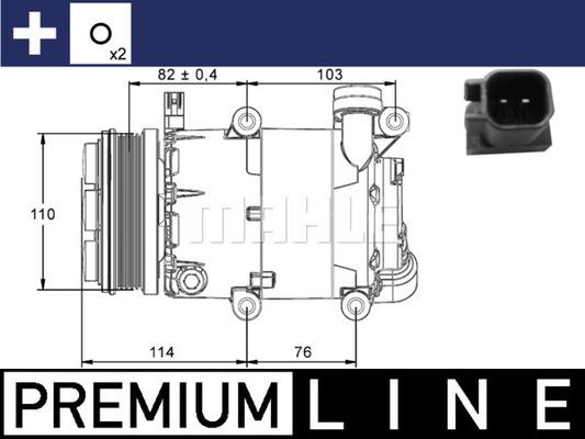 MAHLE ACP 864 000P - Compresseur, climatisation cwaw.fr