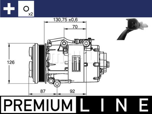 MAHLE ACP 861 000P - Compresseur, climatisation cwaw.fr