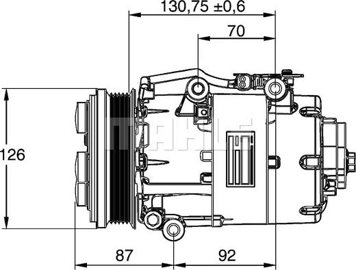 MAHLE ACP 861 000P - Compresseur, climatisation cwaw.fr