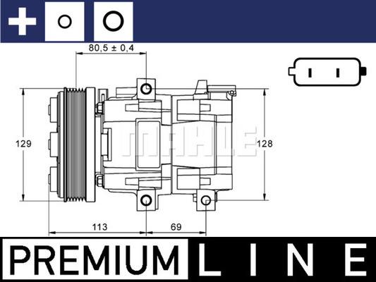 MAHLE ACP 88 000P - Compresseur, climatisation cwaw.fr