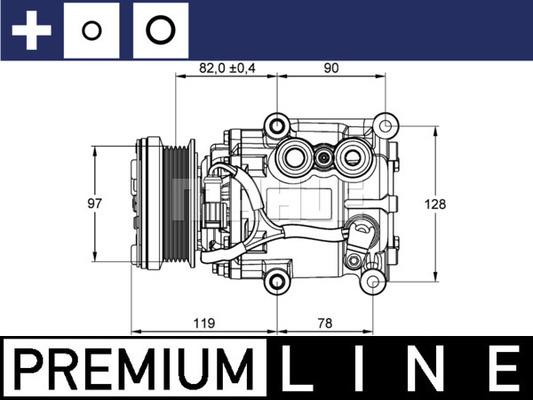 MAHLE ACP 22 000P - Compresseur, climatisation cwaw.fr