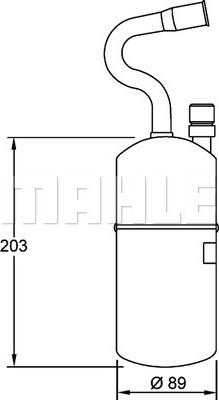 MAHLE AD 34 000S - Filtre déshydratant, climatisation cwaw.fr