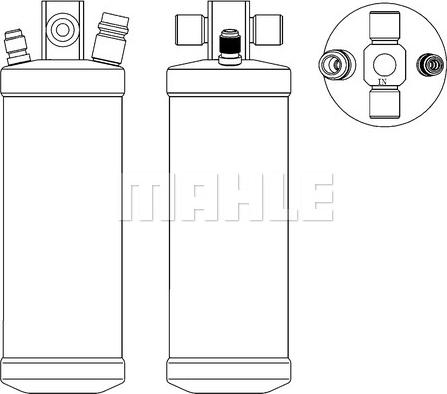 MAHLE AD 73 000S - Filtre déshydratant, climatisation cwaw.fr
