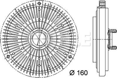 MAHLE CFC 44 000P - Embrayage, ventilateur de radiateur cwaw.fr