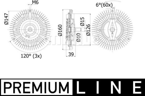 MAHLE CFC 68 001P - Embrayage, ventilateur de radiateur cwaw.fr