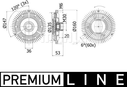 MAHLE CFC 128 001P - Embrayage, ventilateur de radiateur cwaw.fr