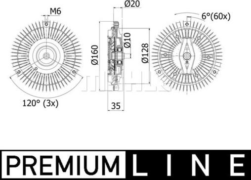 MAHLE CFC 261 000P - Embrayage, ventilateur de radiateur cwaw.fr