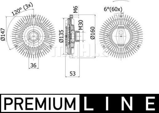 MAHLE CFC 263 000P - Embrayage, ventilateur de radiateur cwaw.fr