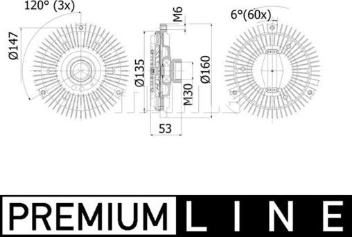 MAHLE CFC 74 000P - Embrayage, ventilateur de radiateur cwaw.fr