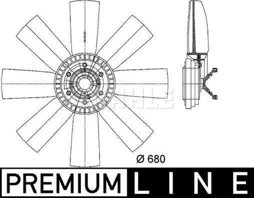 MAHLE CFF 430 000P - Ventilateur, refroidissement du moteur cwaw.fr