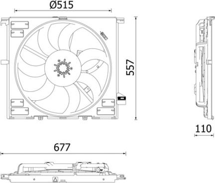 MAHLE CFF633000P - Ventilateur, refroidissement du moteur cwaw.fr