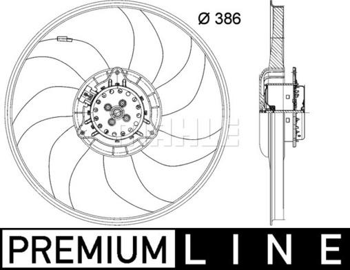 MAHLE CFF 399 000P - Ventilateur, refroidissement du moteur cwaw.fr