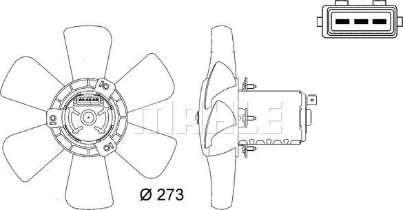 MAHLE CFF 7 000S - Ventilateur, refroidissement du moteur cwaw.fr