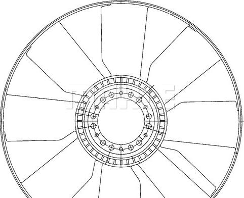 MAHLE CFW 76 000P - Roue du souffleur, refroidissementdu moteur cwaw.fr