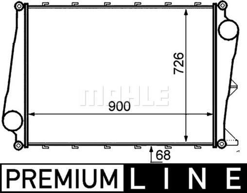 MAHLE CI 128 000P - Intercooler, échangeur cwaw.fr