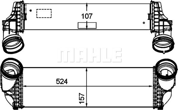 MAHLE CI 175 000P - Intercooler, échangeur cwaw.fr