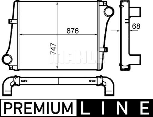 MAHLE CI 399 000P - Intercooler, échangeur cwaw.fr