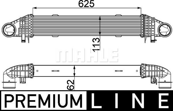 MAHLE CI 359 000P - Intercooler, échangeur cwaw.fr